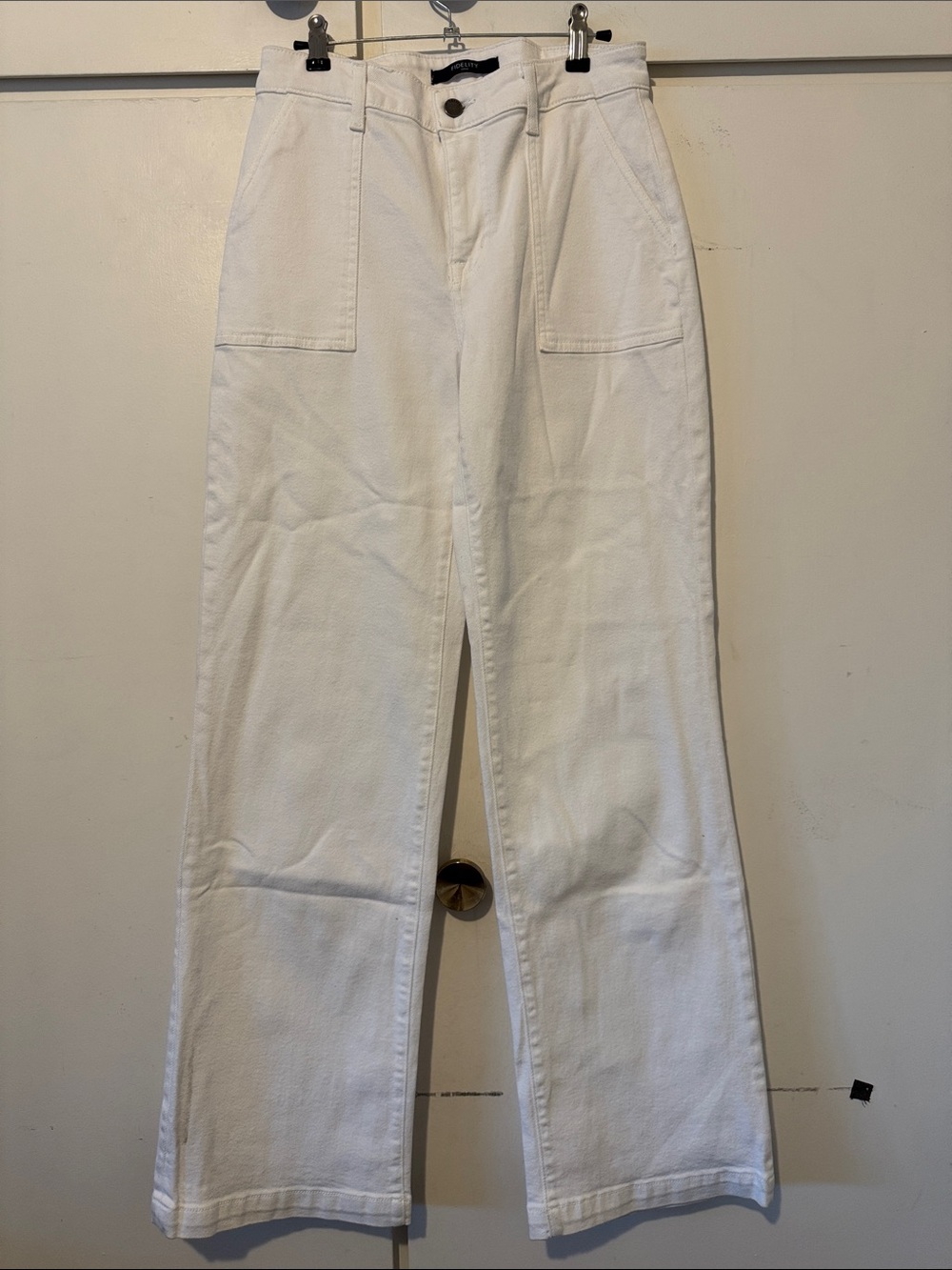Fidelity White Denim Pants